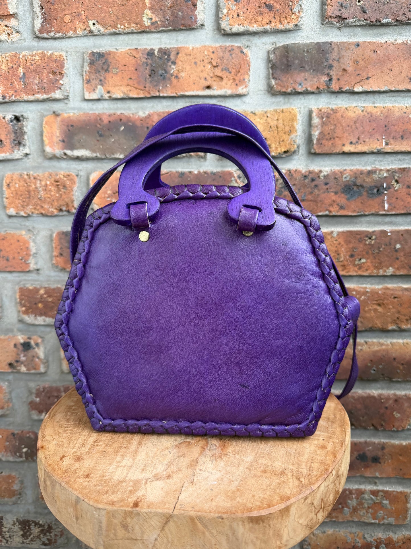 Sac Bogolan cuir et baoule