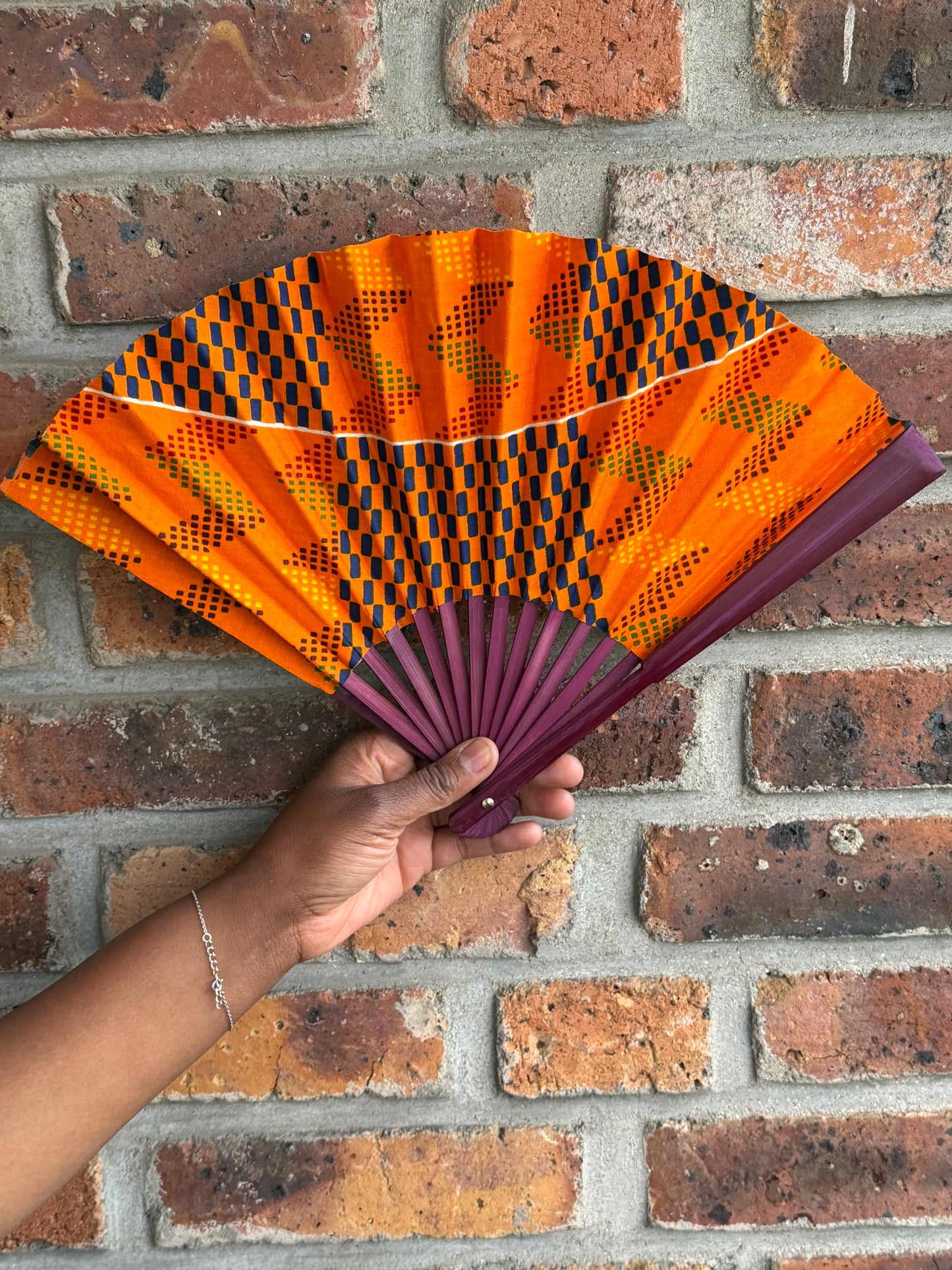 Eventail orange