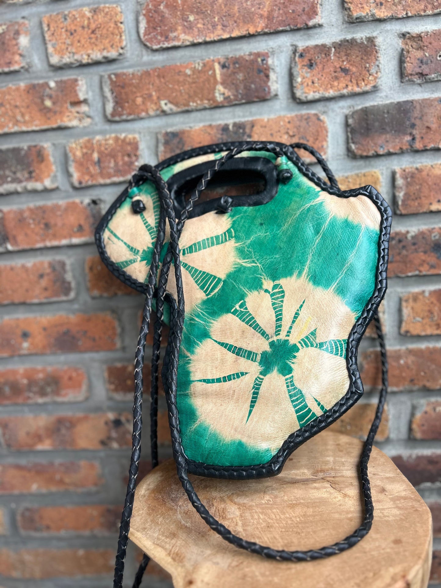 Sac carte d Afrique vert